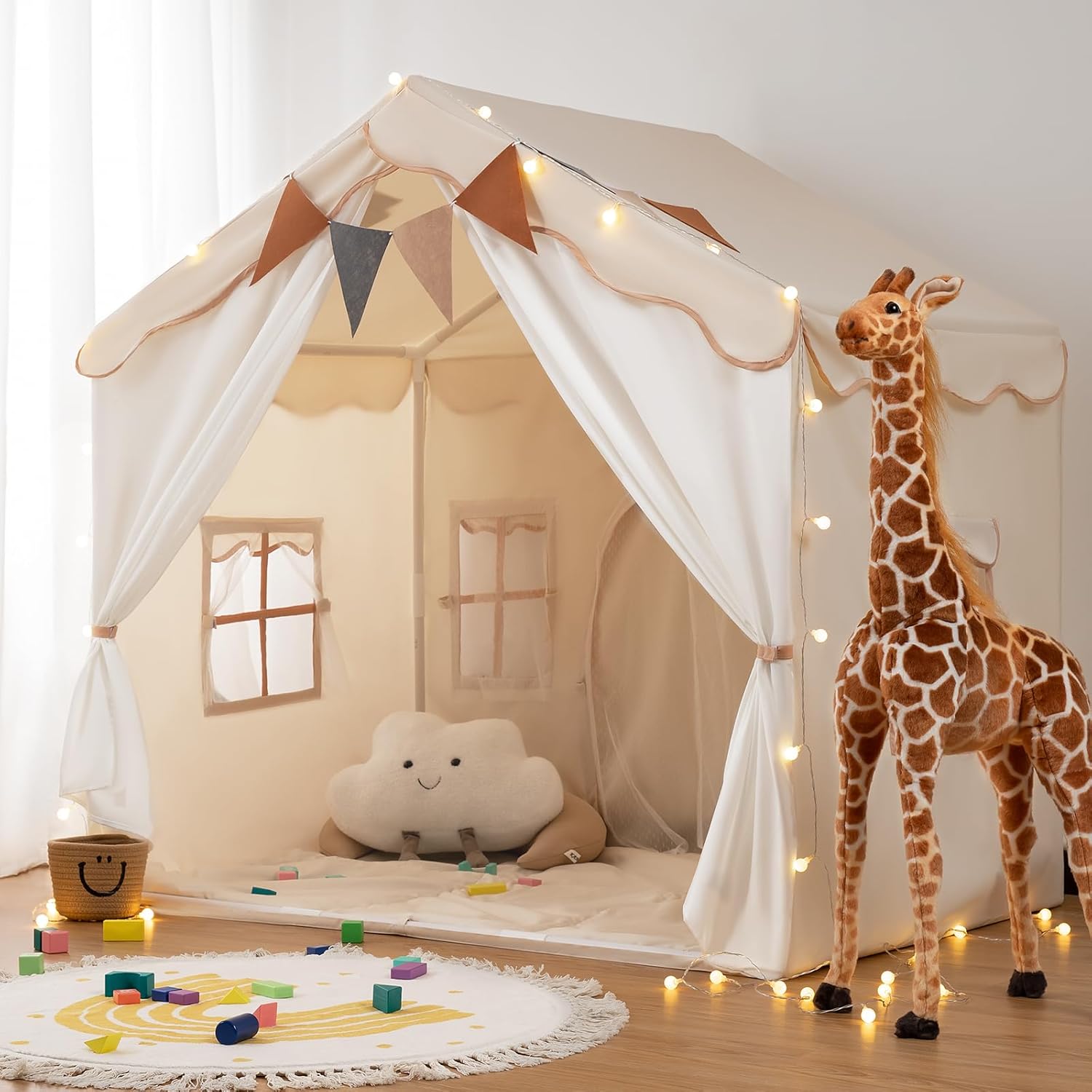 tente cabane Tente Cabane Enfant “Maison de Rêve” – Intérieur & Extérieur